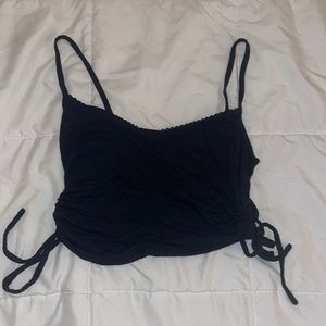 Pacsun crop tank top with side ties